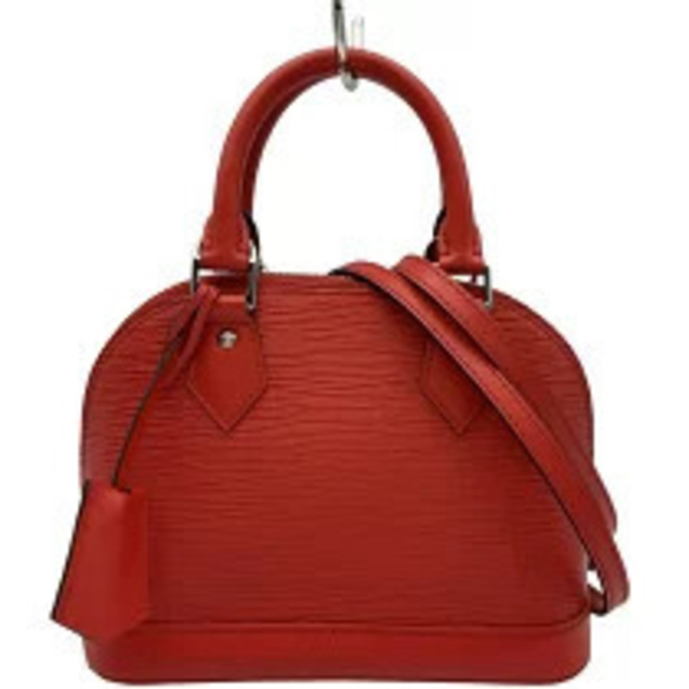Louis Vuitton Alma Red Epi Leather Handbag